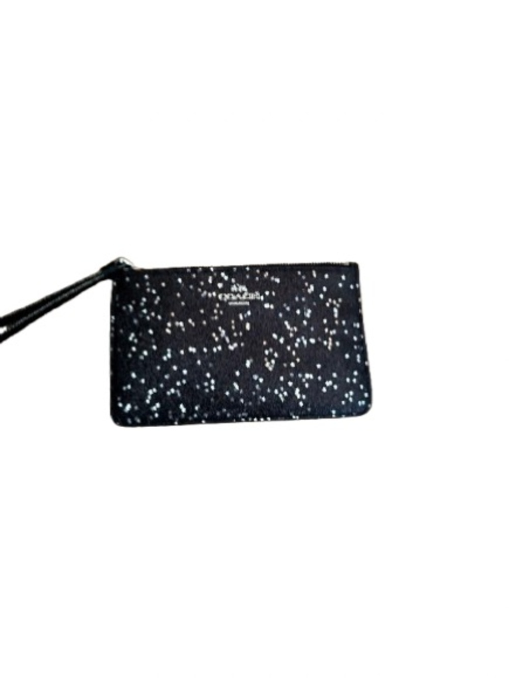Coach Boxed Star Glitter Corner Zip Wristlet